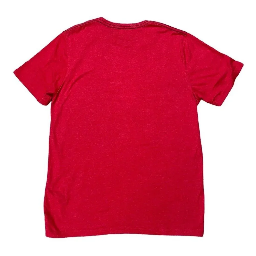 Buffalo David Bitton‎ Vintage Collection Mens Graphic T-Shirt Red Stretch L New
